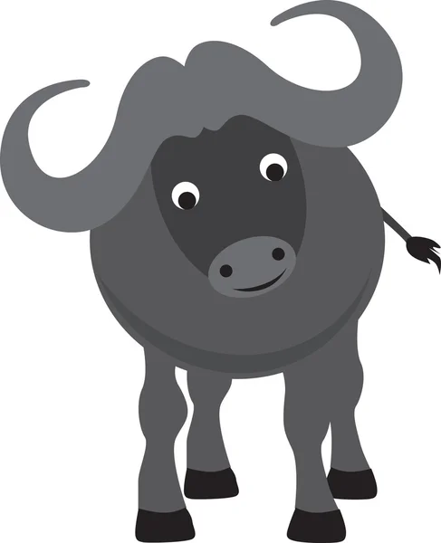 Desenho animado de búfalo — Vetor de Stock