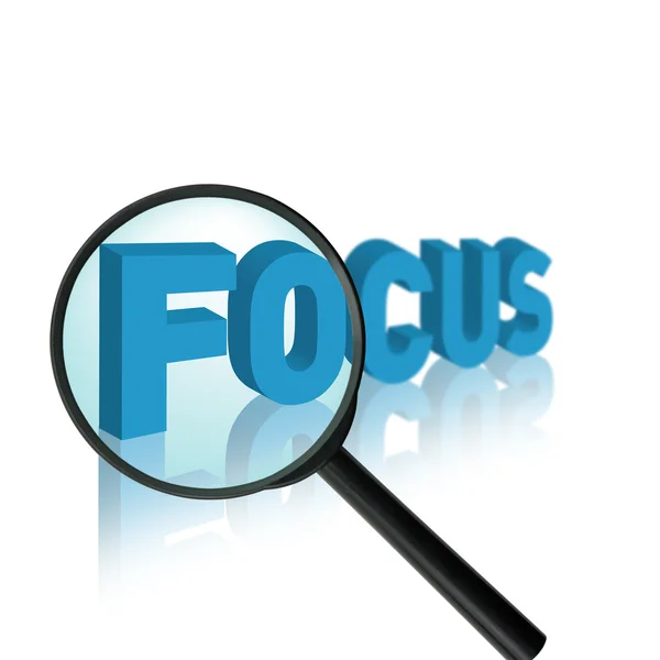 Fokus koncept — Stockfoto