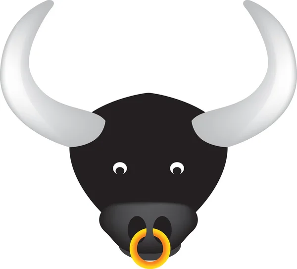 黑公牛 — 图库矢量图片
