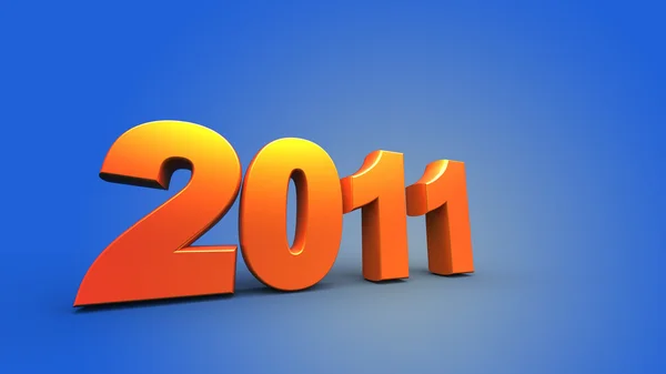 3D nový rok 2011 — Stock fotografie