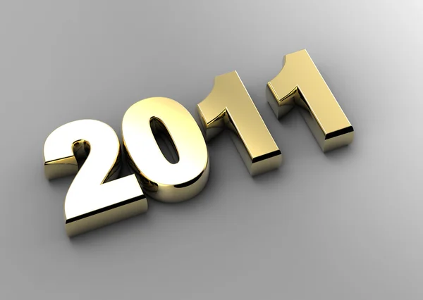 3d new year 2011 — Stock Photo, Image