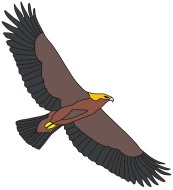 Golden eagle clipart