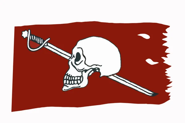 Potápěčská vlajka izolované s cestou — Stock fotografie