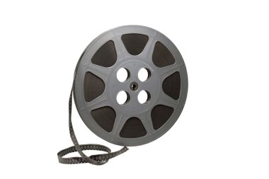Film reel isolated with path clipart