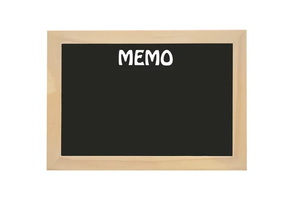 Chalk board memo isolated with path — Stock Photo, Image