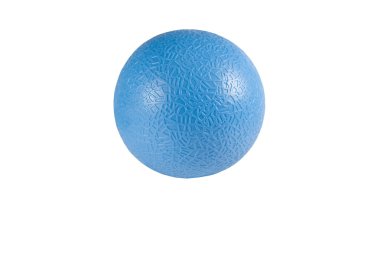 blauwe bal met het platic isoloated