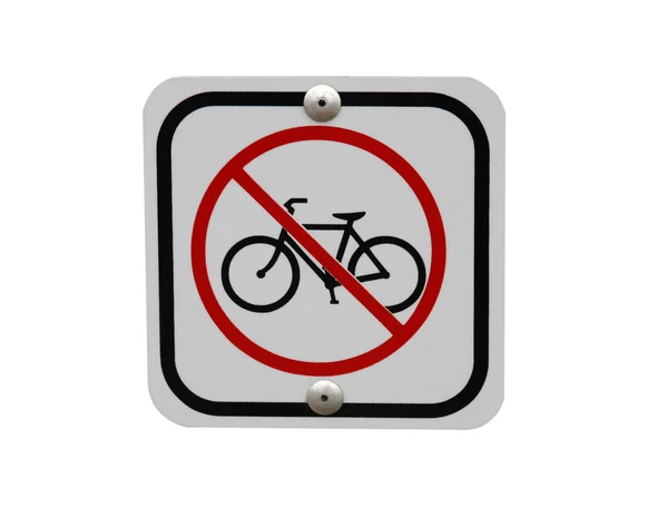 Pas de signe de vélo — Photo