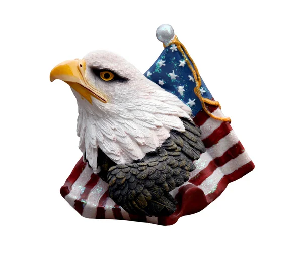 Amerikaanse vlag met de adelaar — Stockfoto