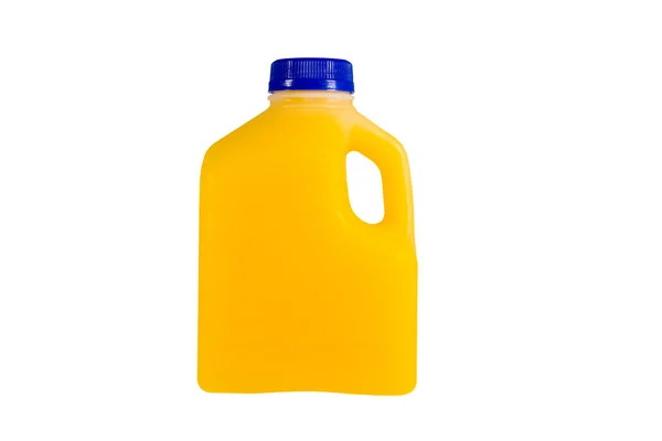 Butelka soku pomarańczowego na białym tle — Zdjęcie stockowe