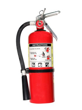 Fire extinguisher with path clipart
