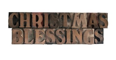 Christmas blessings clipart