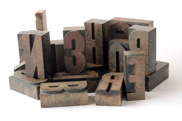 Wood type grouping — Stock Photo, Image
