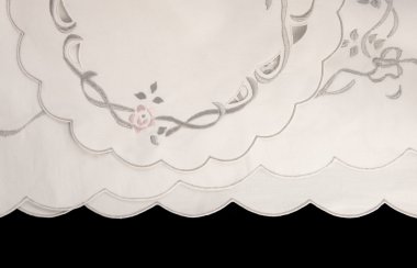 Scalloped fabric background clipart