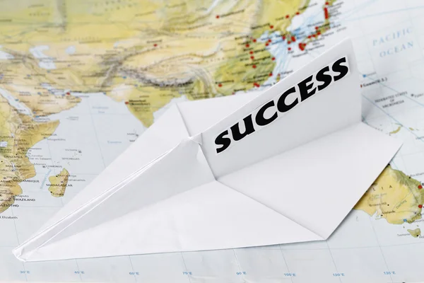 Paper Plane with Success