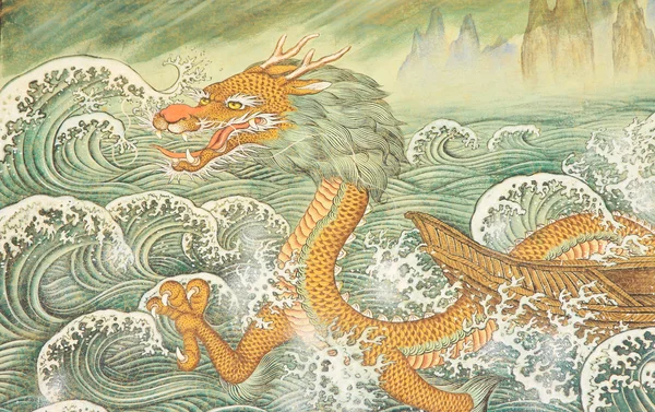 Buddhismen dragon — Stockfoto