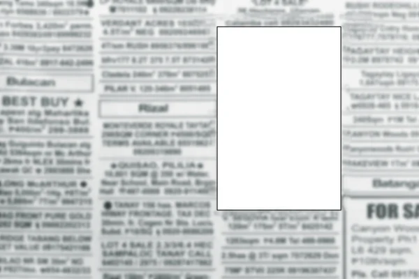 Blank advertisement — Stock Photo, Image