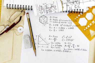 Area calculation clipart