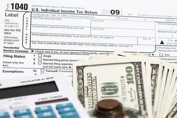 1040 tax form — Stock Photo, Image