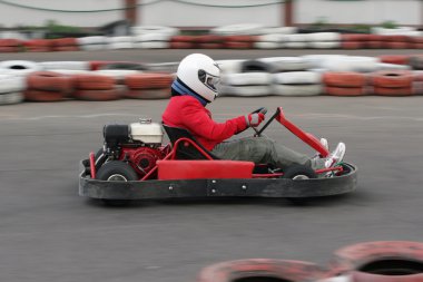 Go cart race clipart