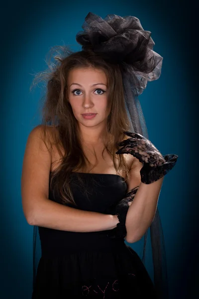 peçe, güzel bir kadın portresi