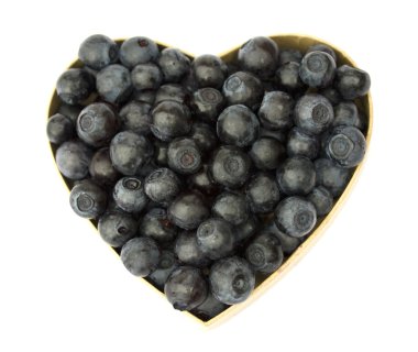 Blueberry heart clipart