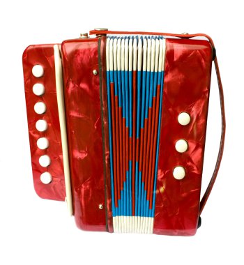 Red accordion clipart