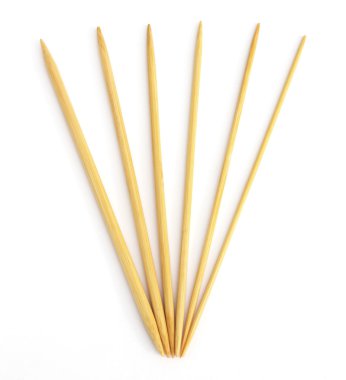 Bamboo knitting needles clipart