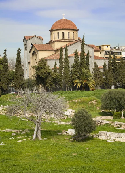 Церковь Святой Триады в Афинах — стоковое фото
