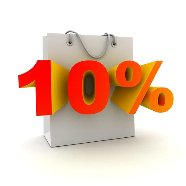 Shop 10% — Stockfoto
