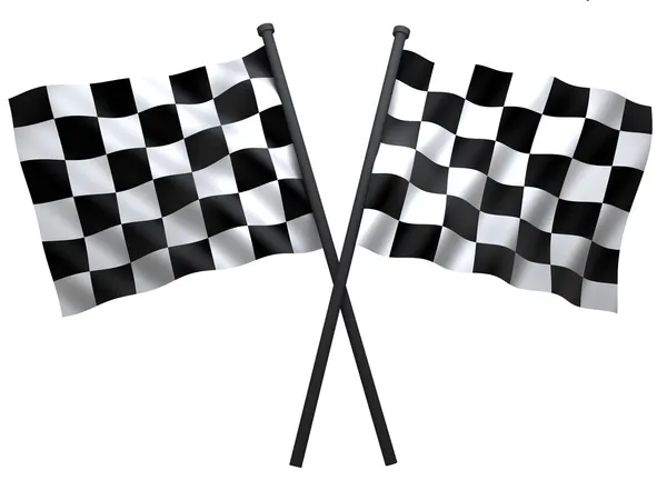 Bandeira dupla — Fotografia de Stock