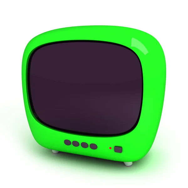 Streszczenie tv zielony — Zdjęcie stockowe