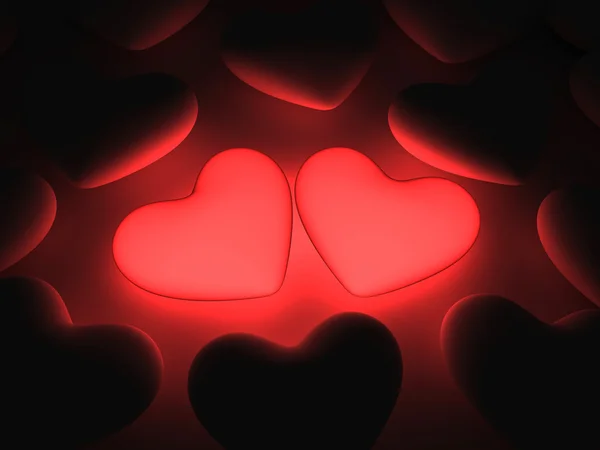 Glowing heart — Stock Photo, Image