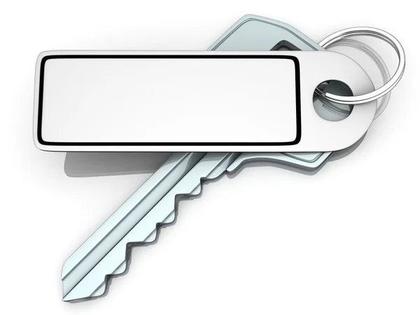 Key and label empty — Stock Photo, Image