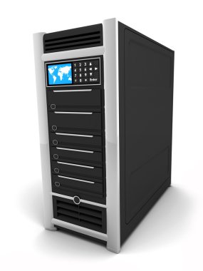 Server high-end, isolated clipart