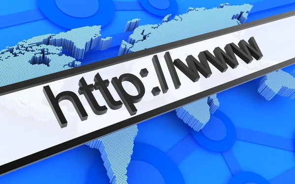Internet address line — Stock Photo, Image