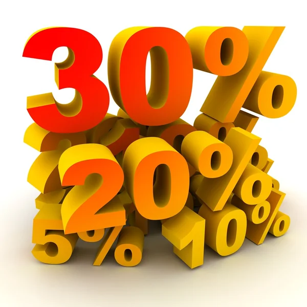 Percent 30 — Stock Photo, Image