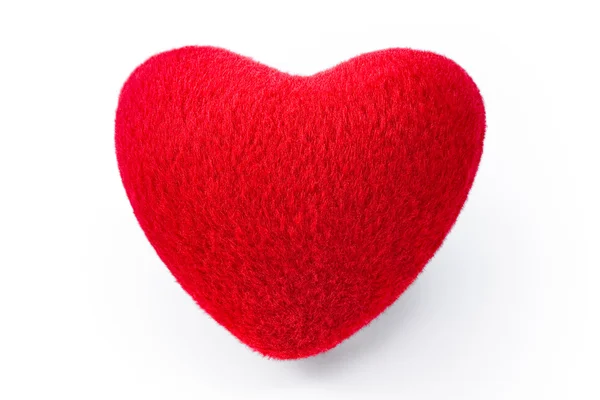 Mjukt rött hjärta — Stockfoto