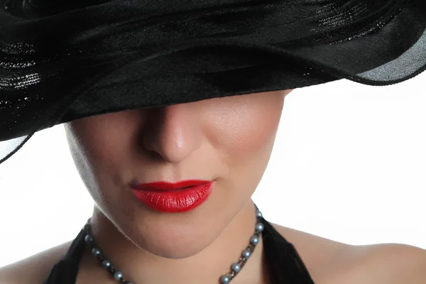 帽子を持つセクシーな女性 — ストック写真