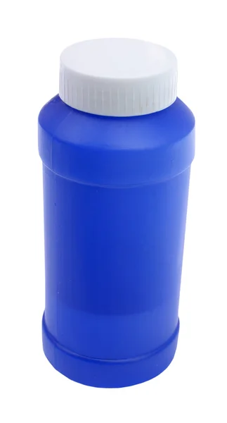 Blue bottle, isolated on background — Stock Photo, Image