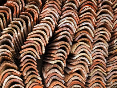Roof tiles clipart