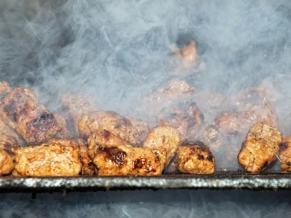 Smoky barbecue — Stock Photo, Image