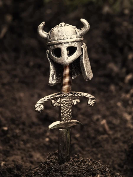 Viking mezarı — Stok fotoğraf