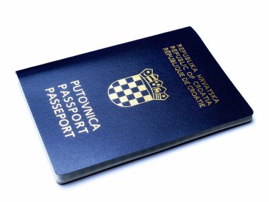 Croatian passport clipart