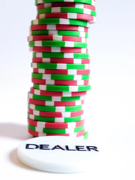 Čipy a dealer — Stock fotografie