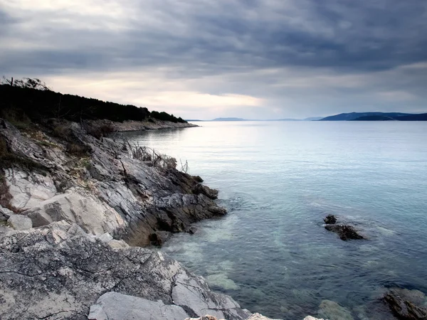 Ponury Morze Adriatyckie — Zdjęcie stockowe