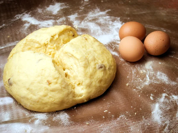 Bun ve yumurta — Stok fotoğraf