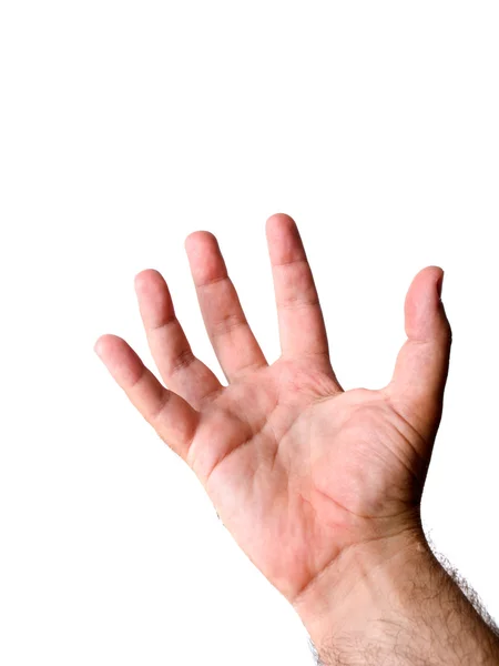 Mão branca — Fotografia de Stock