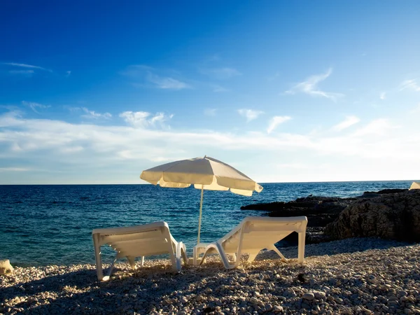 Adriatiska beach — Stockfoto