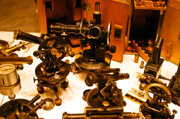 stock image Group of old telescopes