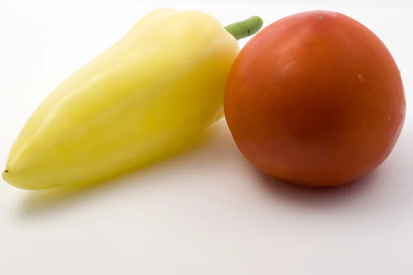 Słodka papryka i pomidor — Zdjęcie stockowe